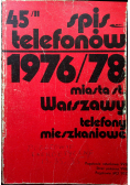 Spis Telefonów Część 45 /  II Rok 1976 78