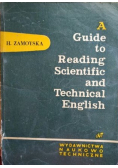 A guide to reading scientific and technical English