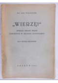 Mazanek Jan - Wierzę, 1945 r.