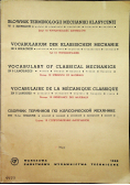 Słownik terminologii mechaniki klasycznej