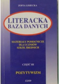 Literacka baza danych część III