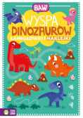 Baw się Wyspa dinozaurów Łamigłówki i naklejki