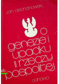 O genezie i upadku II Rzeczypospolitej