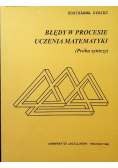 Błędy w procesie uczenia matematyki