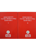 Dokumenty Nauki Społecznej Kościoła tom 1 i 2