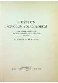 Lexicon novorum vocabulorum