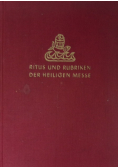 Ritus und Rubriken der heiligen messe 1941 r.