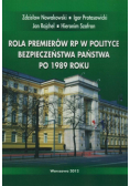 Rola premierów RP w polityce bezpieczeństwa państwa po 1989 roku