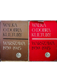 Walka o dobra kultury Warszawa1939 1945 2 tomy