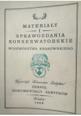 Materiały i Sprawozdania Konserwatorskie Województwa Krakowskiego