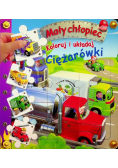 Mały chłopiec Koloruj i układaj Ciężarówki