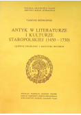 Antyk w literaturze i kulturze staropolskiej