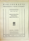Bibliografia bibliografii i nauki o książce
