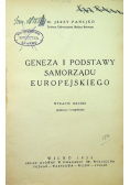 Geneza i podstawy samorządu europejskiego 1934 r.