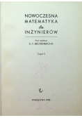 Nowoczesna matematyka dla inżynierów Część II