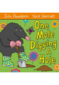 One mole digging a hole