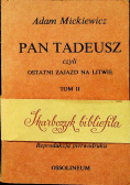 Pan Tadeusz Tom II reprint z 1834 r.