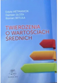 Twierdzenia o wartościach średnich