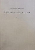 Geometria różniczkowa Część I