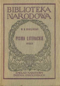 Bieliński Pisma literackie