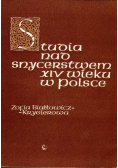 Studia nad snycerstwem XIV wieku w Polsce