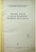 Metody badań i ocena własności tworzyw sztucznych