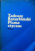 Kotarbiński Pisma etyczne