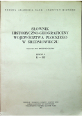 Słownik historyczno geograficzny województwa płockiego w średniowieczu