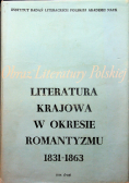 Literatura krajowa w okresie romantyzmu 1831 1863 tom II