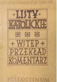 Listy katolickie Wstęp przekład komentarz