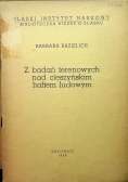 Z badań terenowych nad cieszyńskim haftem ludowym