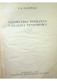 Geometria Riemanna i analiza tensorowa