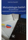 Metodologia badań dla autorów prac magisterskich i licencjackich z pedagogiki