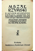 Mszał Rzymski 1936 r.