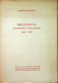 Bibliografia powieści polskiej 1601 - 1800