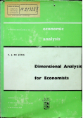 Dimensional Analysis for Economists