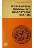 Warszawskie środowisko historyczne  1832 - 1869