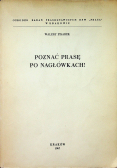Poznać prasę po nagłówkach