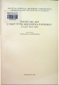 Inwentarz akt i rady stanu królestwa a