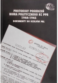 Protokoły posiedzeń biura politycznego KC PPR 1994 - 1945  Dokumenty do dziejów PRL