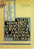 Walki wewnętrzne ugrupowań politycznych w powstaniu listopadowym