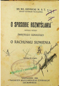 O sposobie rozmyślania 1926 r.