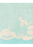 Ivory and Blue Lace Composition Notebook - Large Ruled Notebook - 8x10 Lined Notebook (Softcover Journal / Notebook / Diary)
