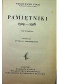 Foch Pamiętniki 1914 - 1918 1931 r