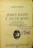 Jeden dzień życia róży, 1923 r.