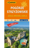 Mapa - Pogórze Strzyżowskie. Jasło, Krosno, Dukla