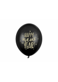 Balony Happy New Year Pastel Black 30cm 50szt