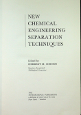 New chemical engineering separation techniques