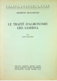 Le Traite d Agronomie des Saserna