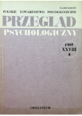 Przegląd psychologiczny tom XXVIII numer 4